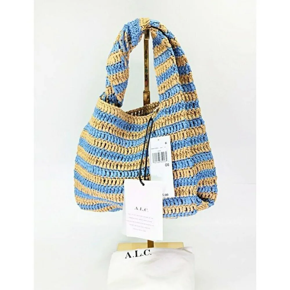 A.L.C. Parker Women's Striped Raffia Bag O/S (MSRP $295)